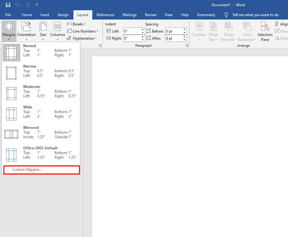 How to Change Page Margins in Microsoft Word